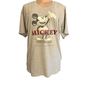Vintage Disney Parks Mickey Mouse Vinyl Letters Gray